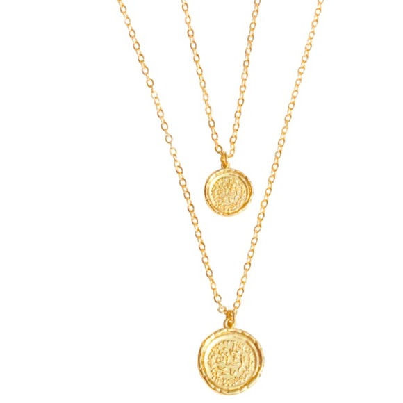 Amber Sceats Jewelry - Double Coin Necklace by Amber Sceats